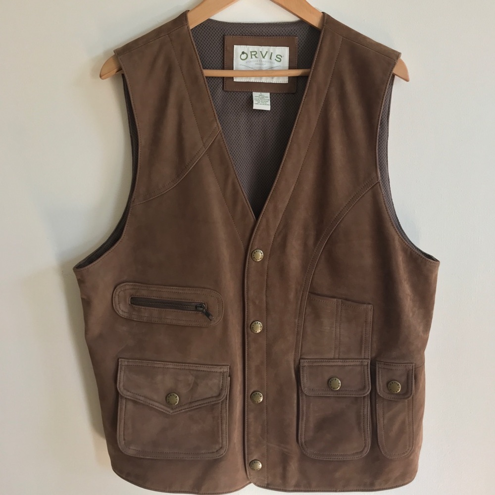 Orvis Leather Vest